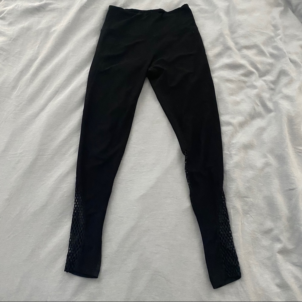 Black Marika 7/8 Mesh Leggings
